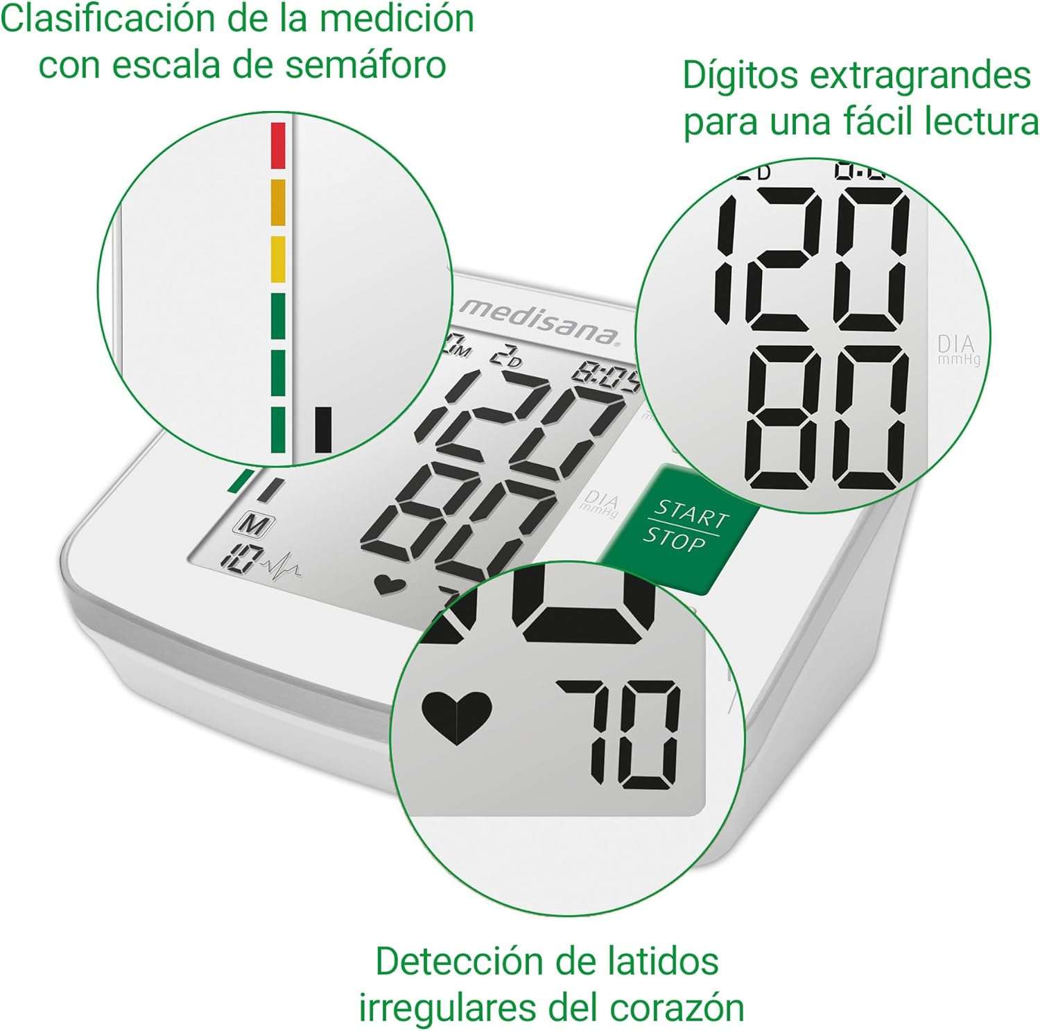 medisana BU 512 Monitor de presión arterial para el brazo