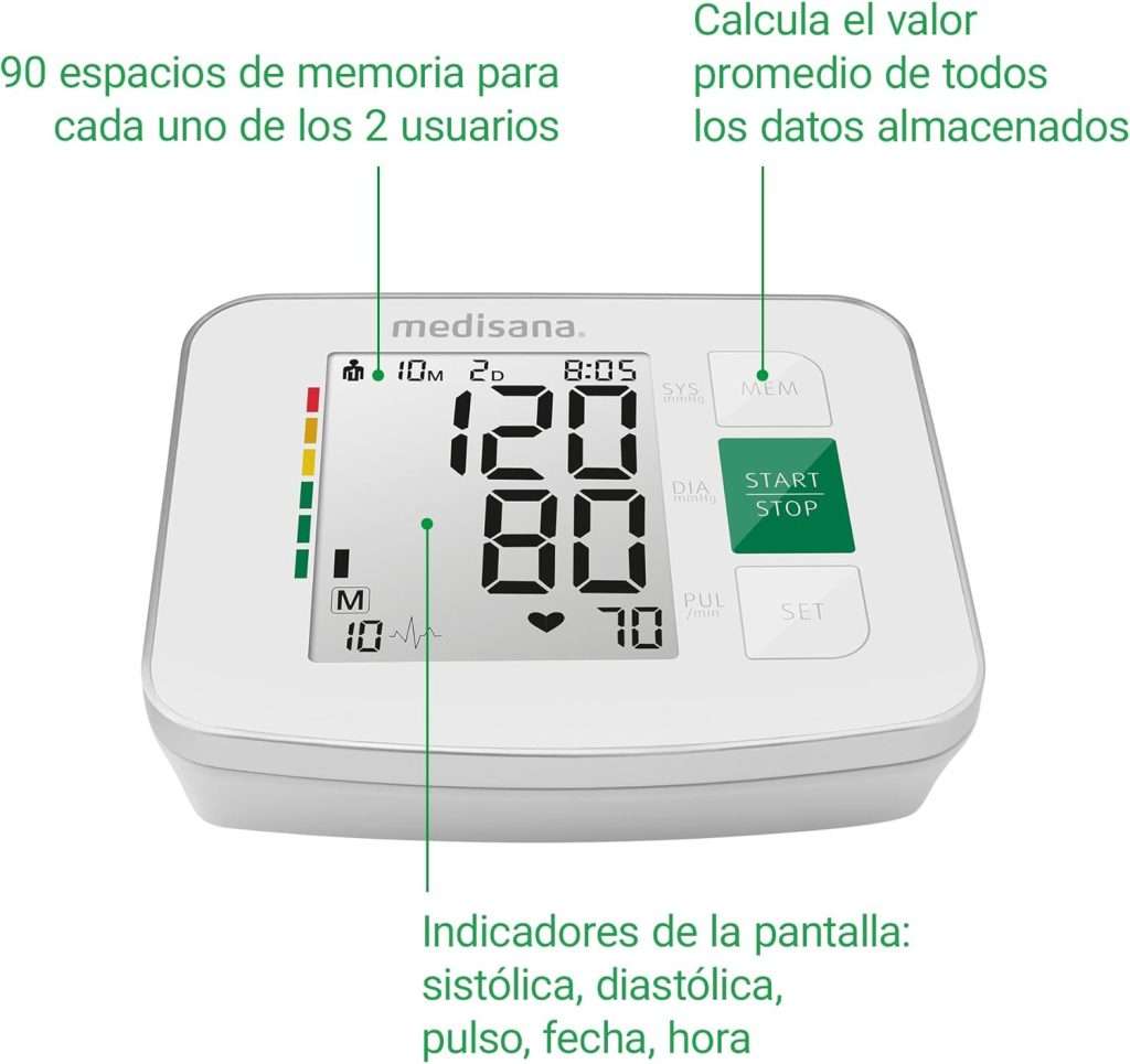 medisana BU 512 Monitor de presión arterial para el brazo